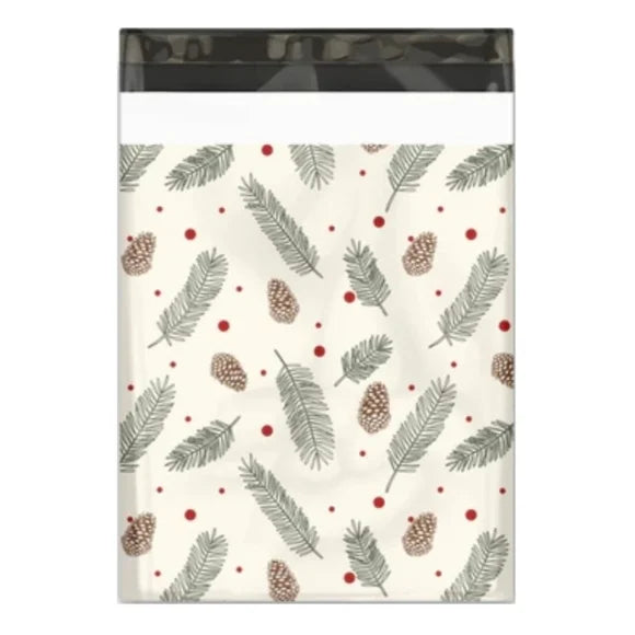 Christmas Cones Poly Mailers 10x13