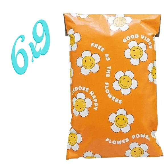 Flower Power Poly Mailers 6x9