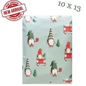 Gnome Christmas Poly Mailers 10x13