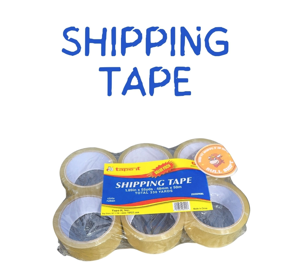 Shipping Tape 6- Rolls