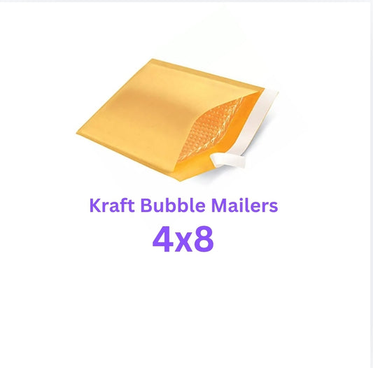 4x8 Kraft Bubble Mailers