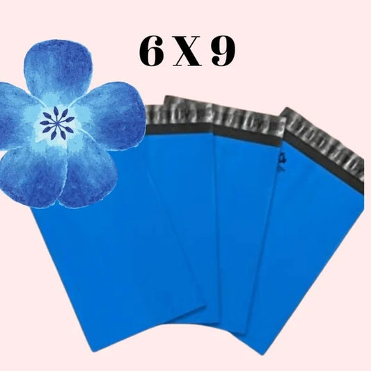 Blue Poly Mailers 6x9