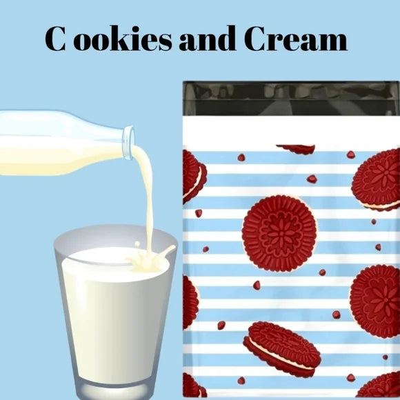 Cookies and Cream Poly Mailers 10x13