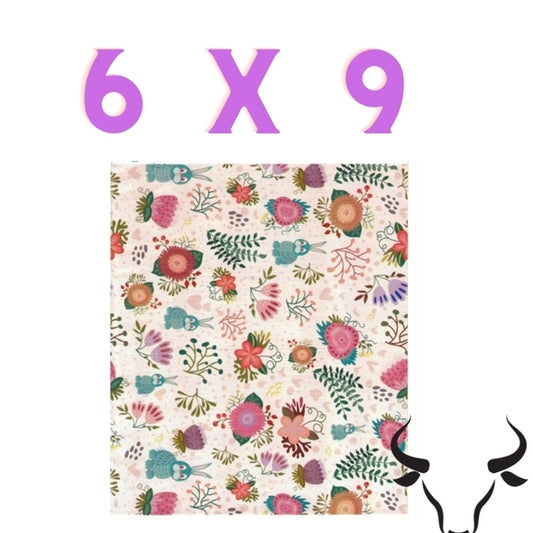 Woodland Floral Rabit Poly Mailer 6x9