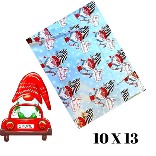 Gnomes with Candy Cane Poly Mailers 10x13