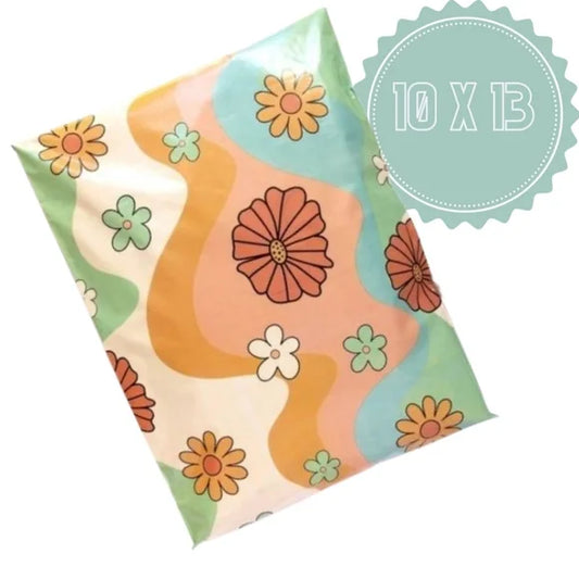 Hippy Floral Poly Mailers 10x13