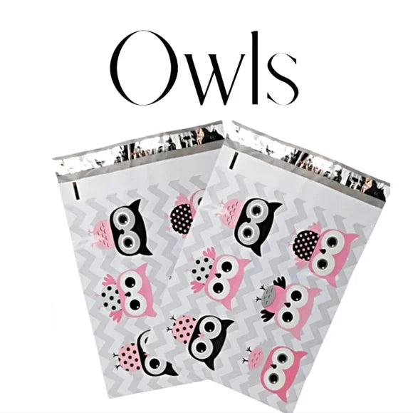 Owl Poly Mailers 10x13