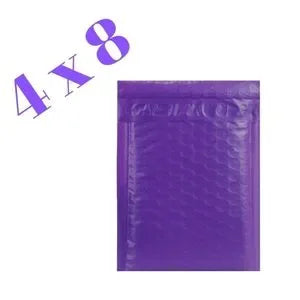 Purple Bubble Mailer 4x8