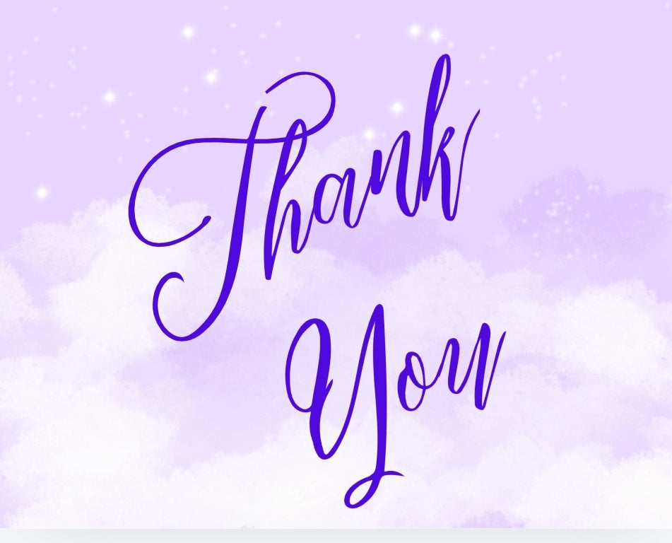 Thank You -purple clouds