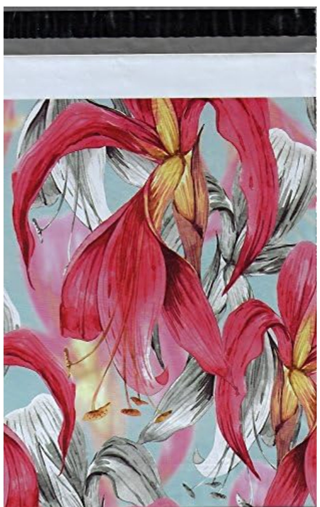 Red Tropical 6x9 poly mailers