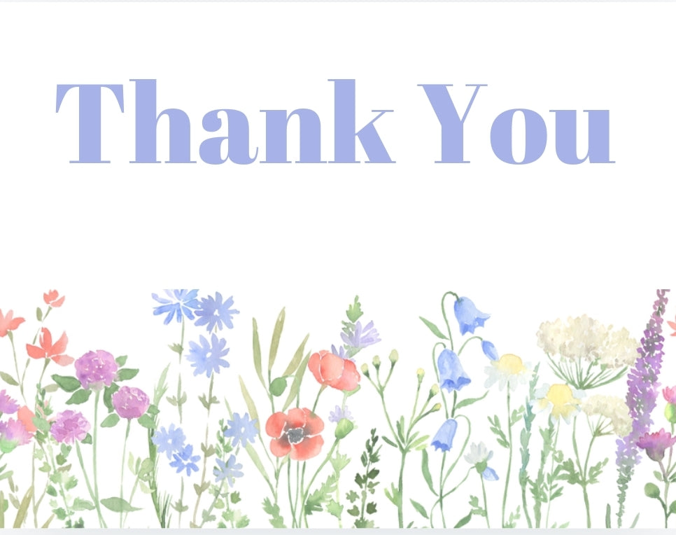 Thank You wildflowers